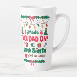 mug de latte de style Noël