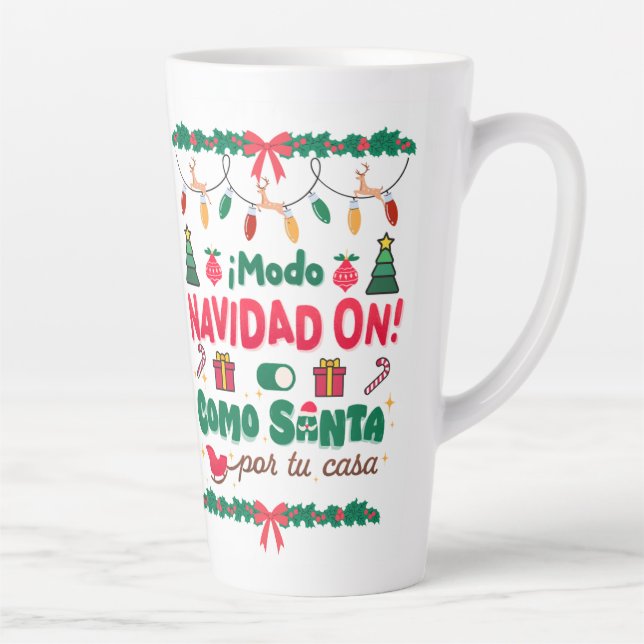 mug de latte de style Noël  (Droite)