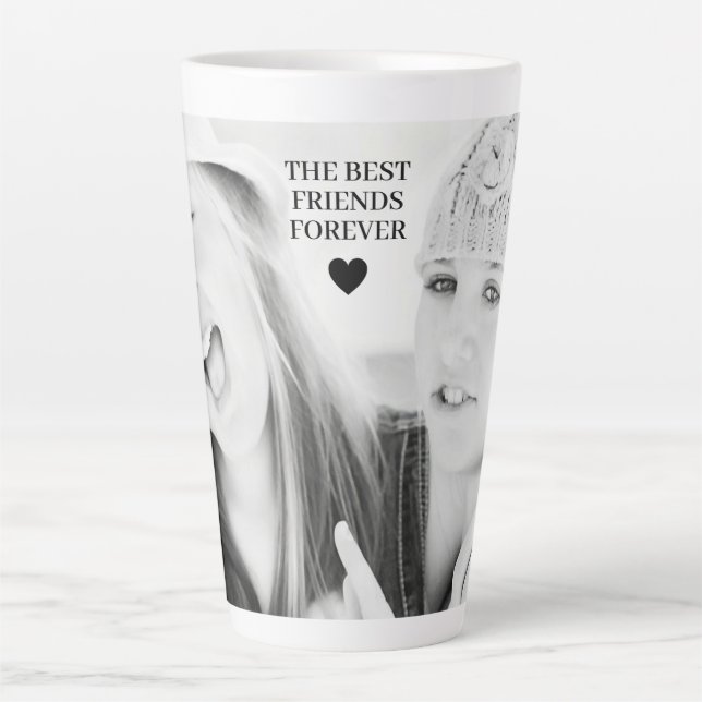 Mug de latte photo personnalisée (Devant)