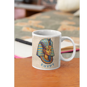 Mug de l'Egypte ancienne colorée King Pharaon