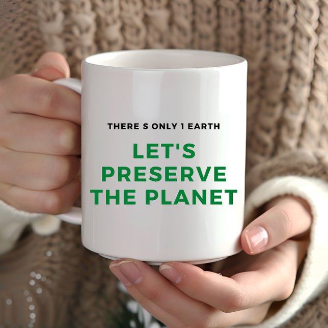Mug De l'environnement sensibilisation au changement c (Créateur téléchargé)