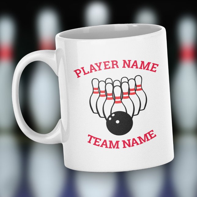Mug de l'équipe de bowling personnalisée avec logo (Créateur téléchargé)