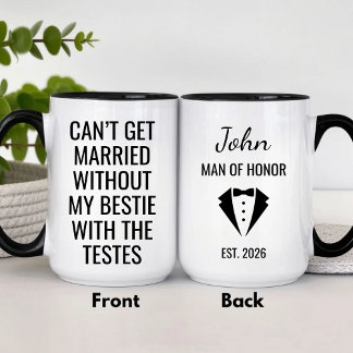 Mug de l'homme d'honneur drôle Bestie avec les tes