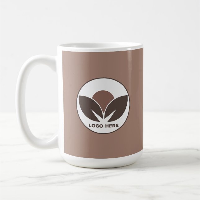 Mug de logo Mocha Mousse personnalisé (Gauche)