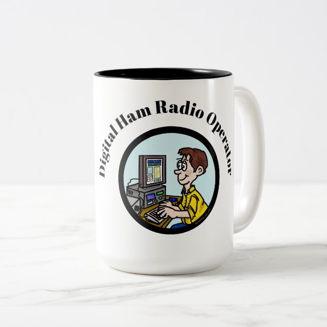 Mug de l'opérateur radio de jambon numérique (Devant droit)
