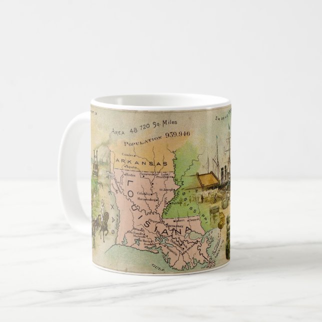 Mug de Louisiane du 19e siècle (Devant gauche)