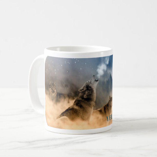 Mug de loups de Yellowstone (Devant gauche)