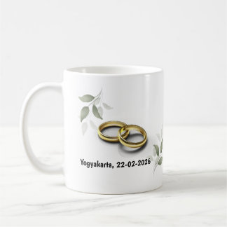 Mug de mariage personnalisé – Cadeau avec noms et 