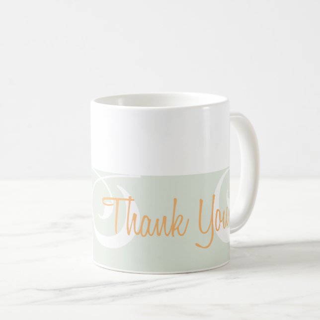 Mug de Merci décoratif gris clair (Devant droit)