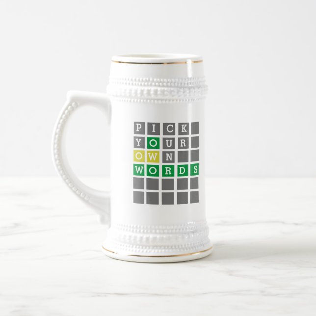 Mug de mot personnalisé (Gauche)