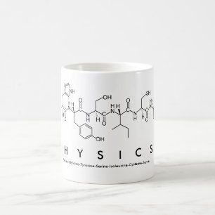 Mug de mots de peptide physique