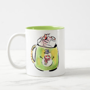 Mug de neige et de cacao