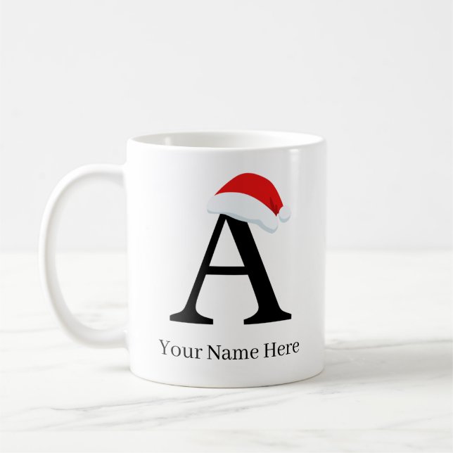 Mug de Noël "A" initial (Gauche)