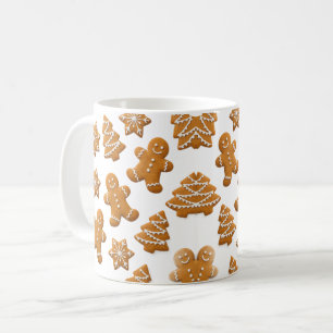 Mug de Noël avec biscuits au gingembre mignons