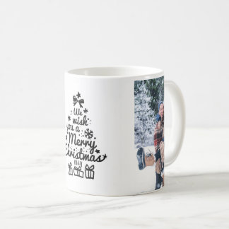 Mug de Noël avec photo de couple personnalisée