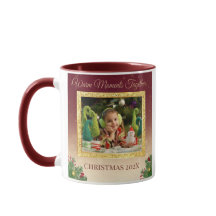Mug de Noël avec photo personnalisée