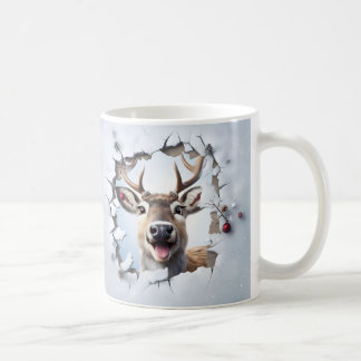 Mug de Noël avec Renne Mignon | Mug d'Hiver Cozy 