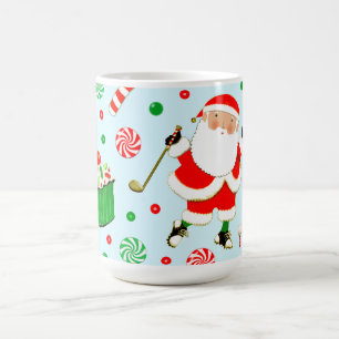 Mug de Noël de golf unique