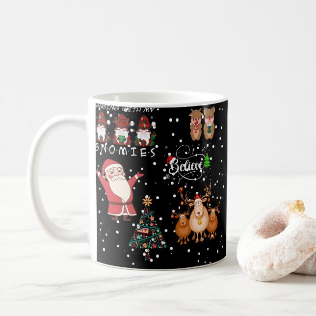 Mug de Noël drôle (Avec donut)