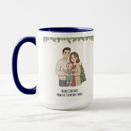 Mug de Noël Famille Personnalisé avec Votre