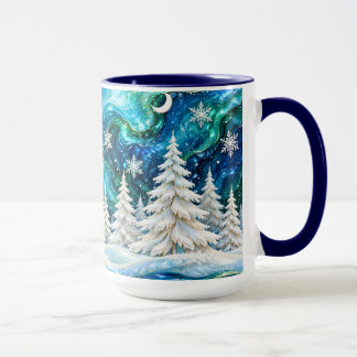 Mug de Noël Forêt d'Hiver