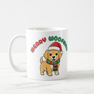 Mug de Noël Golden Retriever : Joyeuses Woofmas