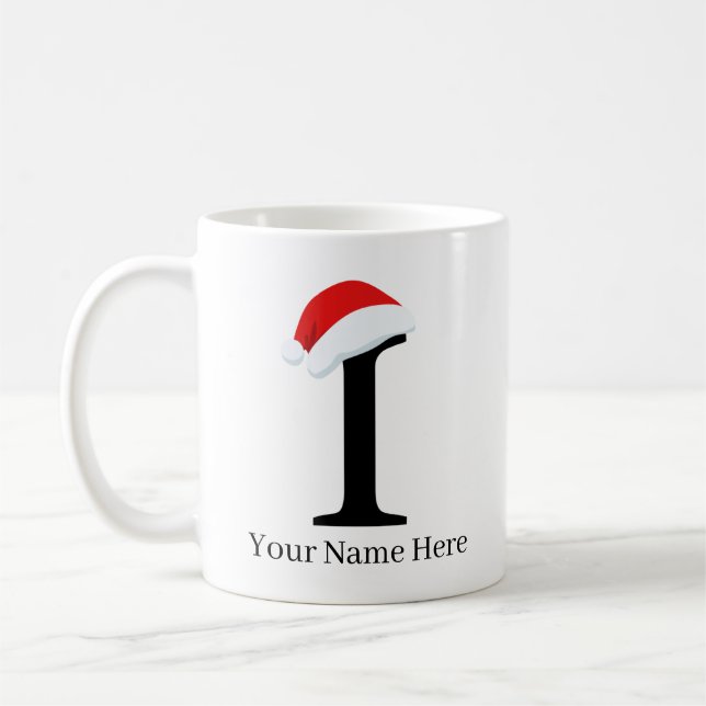 Mug de Noël "I" initial (Gauche)