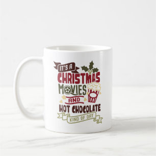 Mug de Noël mignon Regarder des films de Noël
