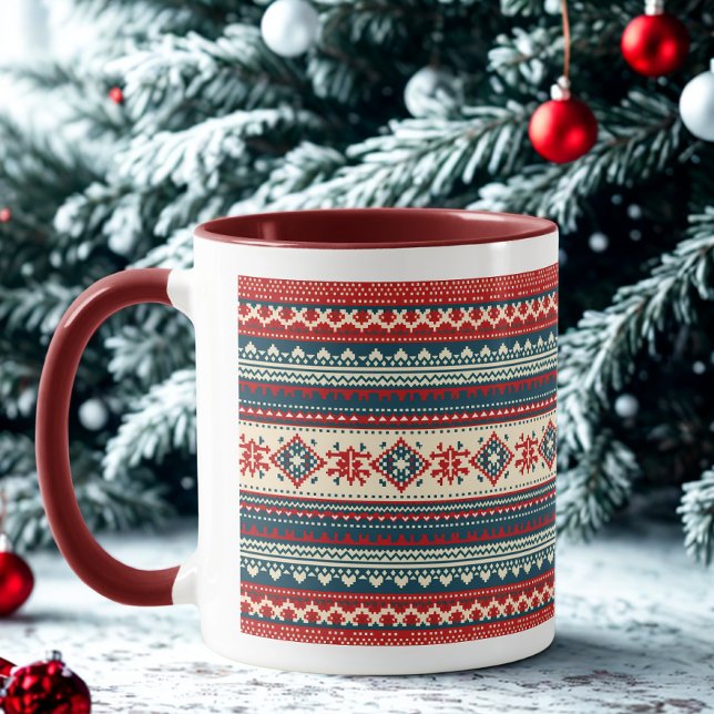 Mug de Noël moche de la Marine Rouge nordique (Créateur téléchargé)