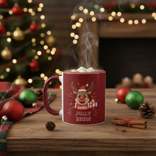 Mug de Noël personnalisé Nom personnalisé pour l