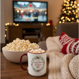 Mug de Noël personnalisé pour la famille | Nom per