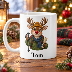 Mug de Noël personnalisé pour randonneur Renne mig