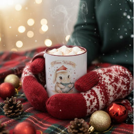 Mug de Noël personnalisé | Vacances avec nom perso
