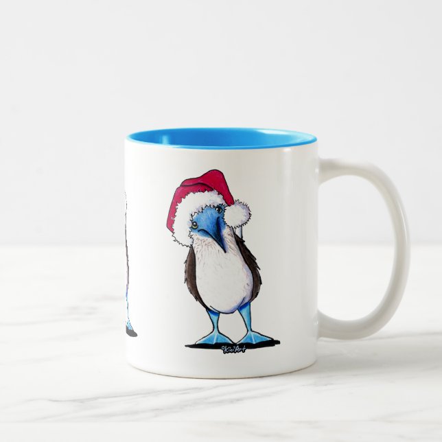 Mug de Noël Pied Bleu (Droit)