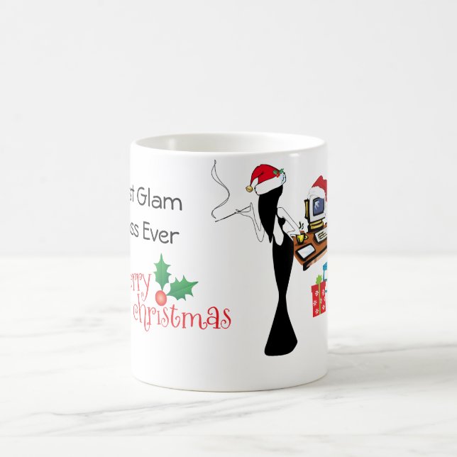 Mug de Noël pour femme chef (Centre)