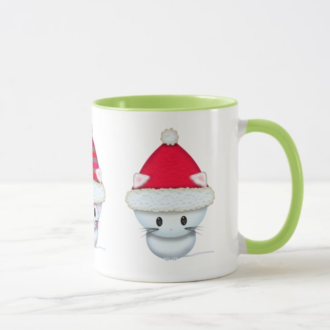 Mug de Noël Trois Chatons Blancs (Droite)