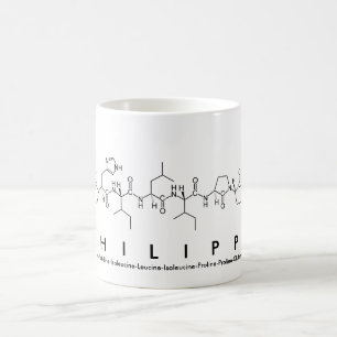 Mug de nom de peptide Philippe