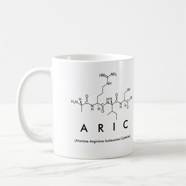 Mug de nom du peptide arabe (Gauche)