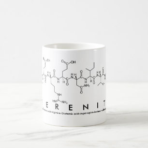 Mug de nom du peptide de sérénité