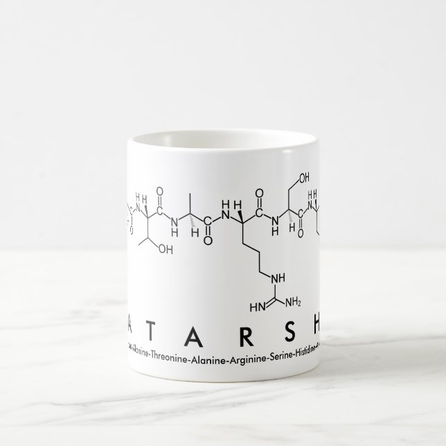Mug de nom du peptide Latarsha (Centre)