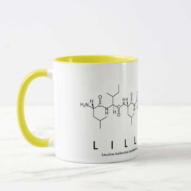 Mug de nom du peptide Lilly-May (Gauche)