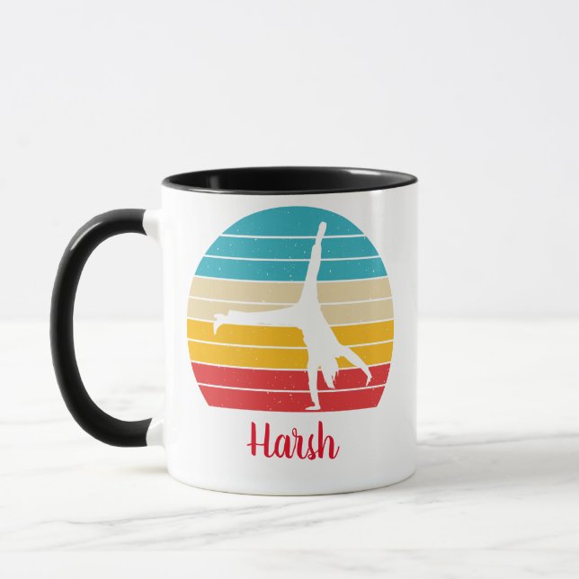 MUG DE NOM GYMNASTIQUE PERSONNALISÉ | CUSTOMISEZ V (Gauche)