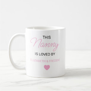 Mug de Nounou Personnalisé, Cadeaux pour Nounou, P
