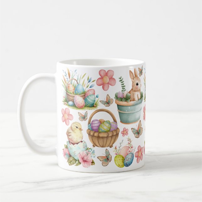 Mug de Pâques, Bonne Pâques, Printemps (Gauche)