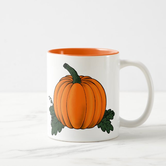 Mug de patchs citrouille (Droit)