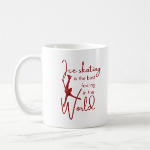 Mug de patinage sur glace Meilleur étincelle roug