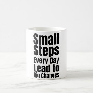 Mug De Petits Pas Chaque Jour Conduisent à De Grands C