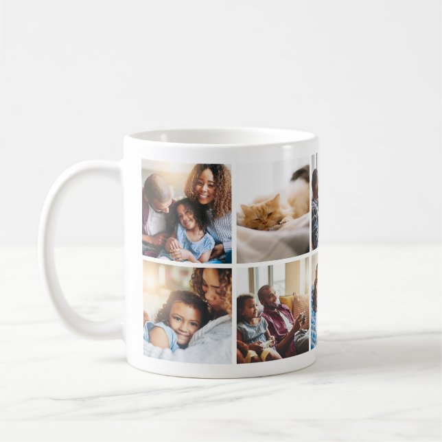 Mug de photos de famille joyeuses (Gauche)