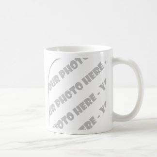 Mug de photos des courbes blanches - Créez vos pro