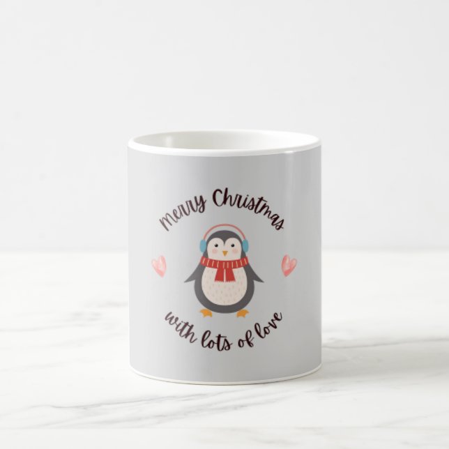 Mug de pingouin festif : Sip Your Holiday Cheval a (Centre)